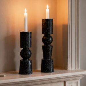 BLACK CANDLE HOLDER